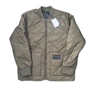 Olive Green Bomber Jacket, Dark Olive Green, L, tags attached, never worn